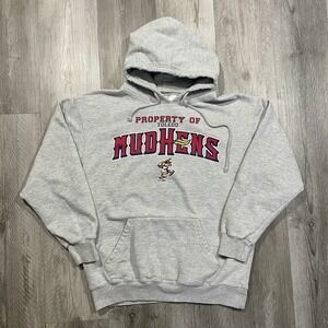 Y2K Toledo Mud Hens MiLB Baseball Sz Large Detroit Tigers Ohio Hoodie Sweatshirt